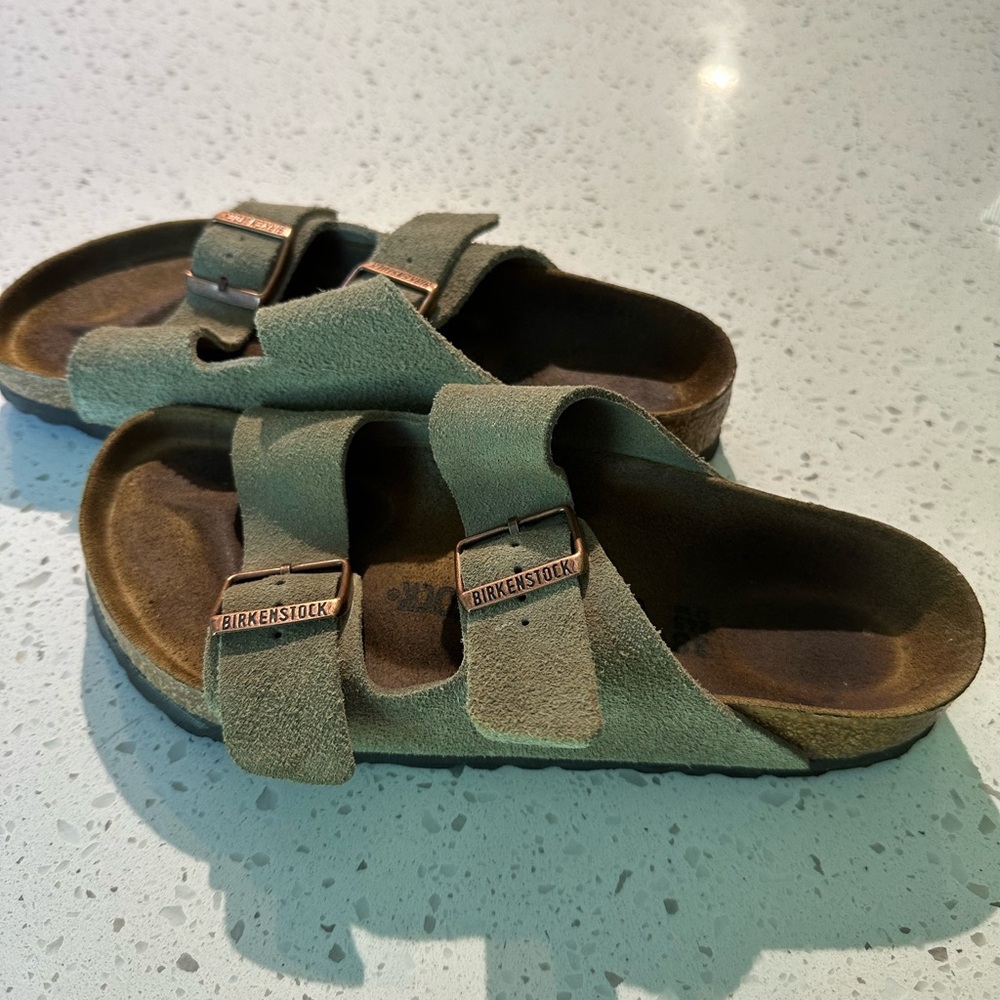 Birkenstock Arizona Suede Leather Sandals